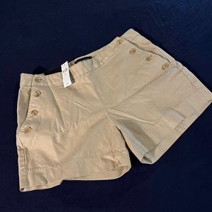 NWT Banana Republic Khaki Sailor Shorts 6